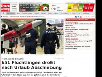 Bild zum Artikel: 651 Flüchtlingen droht nach Urlaub Abschiebung