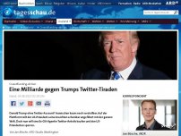 Bild zum Artikel: Crowdfunding-Aktion: 'Trumps Tweets beschädigen das Land'