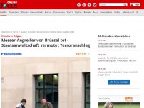 Bild zum Artikel: Attacke in Belgien - Soldaten erschießen Messer-Angreifer in Brüssel