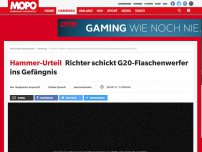 Bild zum Artikel: Hammer-Urteil: Richter schickt G20-Flaschenwerfer ins Gefängnis