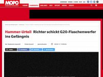 Bild zum Artikel: Zwei Jahre und sieben Monate: Hammer-Urteil für G20-Randalierer