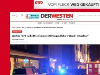 Bild zum Artikel: Weil sie nicht in die Disco kamen: 300 jugendliche Migranten wüten in Düsseldorf