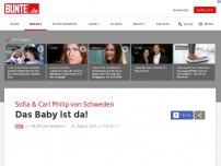 Bild zum Artikel: Sofia & Carl Philip von Schweden: Das Baby ist da!