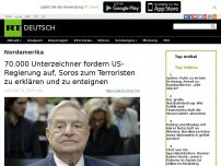 Bild zum Artikel: 70.000 Unterzeichner fordern US-Regierung auf, Soros als Terroristen zu deklarieren
