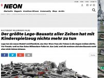 Bild zum Artikel: Kultobjekt Millenium-Falke: Der größte Lego-Bausatz aller Zeiten hat mit Kinderspielzeug nichts mehr zu tun