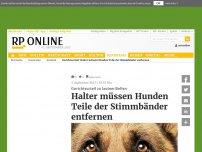 Bild zum Artikel: Gerichtsurteil zu lautem Bellen - Halter müssen Hunden Teile der Stimmbänder entfernen