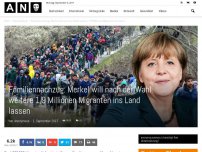 Bild zum Artikel: Familiennachzug: Merkel will nach der Wahl weitere 1,9 Millionen Migranten ins Land lassen