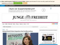 Bild zum Artikel: Göring-Eckardt: Keine Integration ohne Familiennachzug