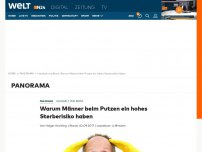 Bild zum Artikel: Haushalt und Beruf: Warum Männer beim Putzen ein hohes Sterberisiko haben