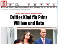 Bild zum Artikel: Royale Babyfreuden in Großbritannien - Dritte Kind für Prinz William und Kate