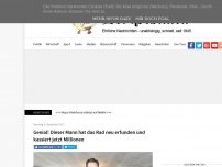 Bild zum Artikel: Genial! Dieser Mann hat das Rad neu erfunden und kassiert jetzt Millionen