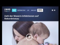 Bild zum Artikel: Zahl der Masern-Infektionen auf Rekordniveau
