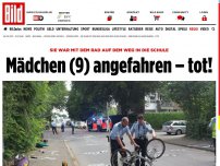 Bild zum Artikel: Auf dem Weg zur Schule - Auto rammt Mädchen (9) – Lebensgefahr!