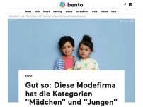 Bild zum Artikel: Gut so: Diese Modefirma hat die Kategorien 'Mädchen' und 'Jungen' abgeschafft