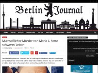 Bild zum Artikel: Mutmaßlicher Mörder von Maria L. hatte schweres Leben