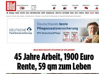 Bild zum Artikel: BILD-Bus in Solingen - 45 Jahre Arbeit, 1900 Euro Rente, 59 qm zum Leben