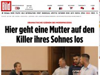 Bild zum Artikel: Tumulte bei Mordprozess - Hier geht eine Mutter auf den Killer ihres Sohnes los