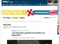 Bild zum Artikel: AfD-Wahlplakat abgehängt: 'Ich habe diese gezielte Provokation nun abgestellt'