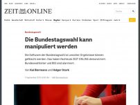 Bild zum Artikel: Bundestagswahl: Wie die Bundestagswahl gehackt werden kann