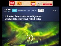 Bild zum Artikel: Stärkster Sonnensturm seit Jahren beschert Deutschland Polarlichter
