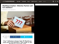 Bild zum Artikel: Wahlbarometer: Welche Partei soll ich wählen?