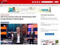 Bild zum Artikel: Entlarvende Zeilen - AfD-Frau streitet alles ab: Rassistische Mail bringt Weidel in Bedrängnis