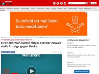 Bild zum Artikel: +++ Bundestagswahl im News-Ticker +++ - Kanzlerin Merkel: Rot-Rot-Grün wäre schlecht für unser Land