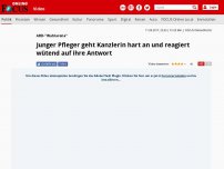 Bild zum Artikel: ARD-'Wahlarena' - Junger Pfleger geht Kanzlerin hart an und reagiert wütend auf ihre Antwort