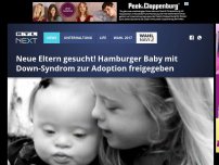 Bild zum Artikel: Neue Eltern gesucht! Hamburger Baby mit Down-Syndrom zur Adoption freigegeben