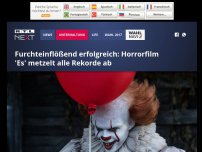 Bild zum Artikel: Furchteinflößend erfolgreich: Horrorfilm 'Es' metzelt alle Rekorde ab