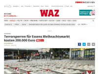 Bild zum Artikel: Sicherheit: Terrorsperren für Essens Weihnachtsmarkt kosten 200 000 Euro