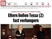 Bild zum Artikel: Kleinkind wog fünf Kilo - Eltern ließen Tessa (2) fast verhungern