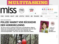 Bild zum Artikel: Angst und Schrecken: Polizei warnt vor Rückkehr der Horrorclowns