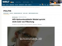 Bild zum Artikel: Bundestagswahl: AfD-Spitzenkandidatin Weidel spricht nicht mehr von Fälschung