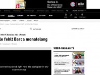 Bild zum Artikel: Schock für Barca: Dembele fehlt monatelang