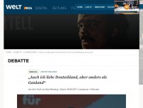 Bild zum Artikel: Umstrittene Rede: 'Auch ich liebe Deutschland, aber anders als Gauland'