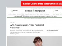 Bild zum Artikel: Austritt: AfD-Aussteigerin: 'Die Partei ist verloren'