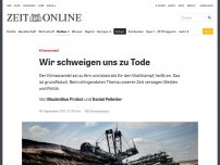 Bild zum Artikel: Klimawandel: Wir schweigen uns zu Tode