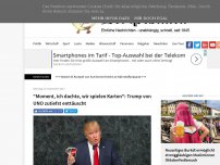 Bild zum Artikel: 'Moment, ich dachte, wir spielen Karten': Trump von UNO zutiefst enttäuscht