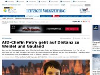 Bild zum Artikel: AfD-Chefin Petry geht auf Distanz zu Weidel und Gauland