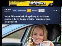 Bild zum Artikel: Neue Führerschein-Regelung: Autofahrer müssen ihren Lappen früher umtauschen als gedacht