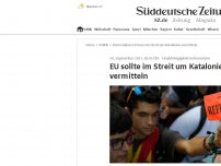 Bild zum Artikel: EU sollte im Streit um Katalonien vermitteln