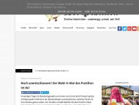 Bild zum Artikel: Noch unentschlossen? Der Wahl-O-Mat des Postillon ist da!