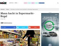 Bild zum Artikel: Mann kackt in Supermarkt-Regal