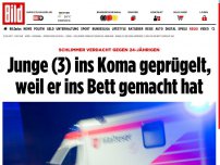 Bild zum Artikel: Weil er ins Bett machte - Junge (3) ins Koma geprügelt