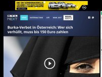 Bild zum Artikel: Burka-Verbot in Österreich: Wer sich verhüllt, muss bis 150 Euro zahlen