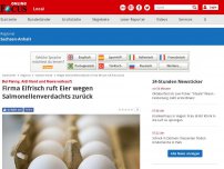 Bild zum Artikel: Bei Penny, Aldi Nord und Rewe verkauft - Firma Eifrisch ruft Eier wegen Salmonellenverdachts zurück