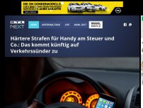 Bild zum Artikel: Härtere Strafen für Handy am Steuer und Co.: Das kommt künftig auf Verkehrssünder zu