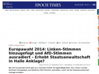 Bild zum Artikel: Linken-Stimmen hinzugefügt und AfD-Stimmen ausradiert: Staatsanwaltschaft erhebt Anklage gegen Wahllokal-Vorsteher