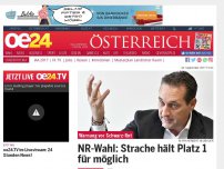 Bild zum Artikel: NR-Wahl: Strache hält Platz 1 für möglich